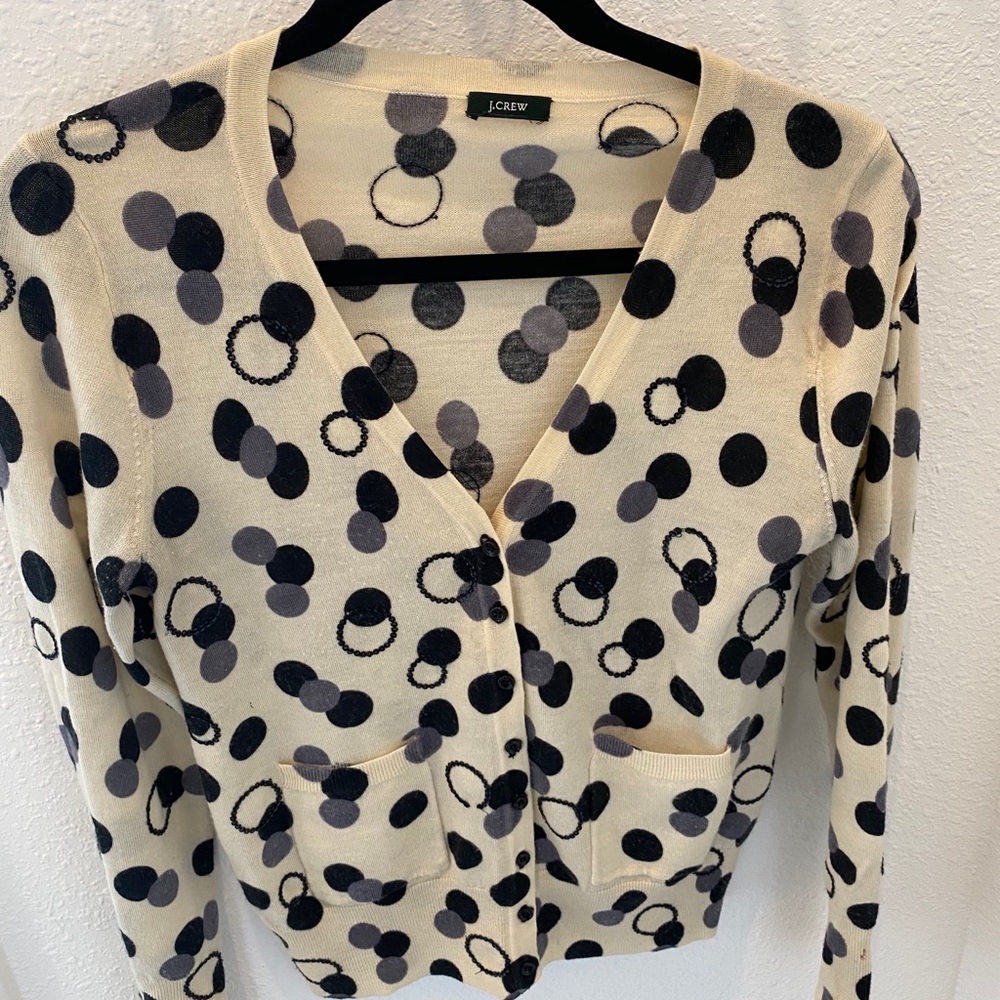 JCrew printed sweater